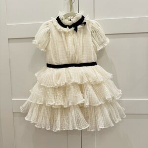 DOT PUFF SLEEVE DRESS